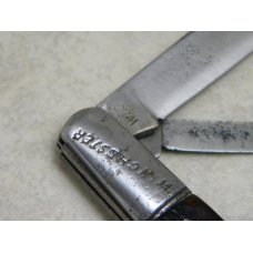 Winchester Trade Mark Made in USA Saw Cut Bone Model 2701 Spear Master Barlow Knife c.1920's or 30's Winchester Trade Mark Made in USA Saw Cut Bone Model 2701 Spear Master Barlow Knife c.1920's or 30's