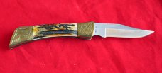 Rare Case Shark Tooth Knife Engraved Serial Number Stag 1981 ODB 031  "As New" Nine Dot