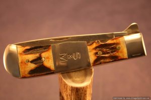Schatt & Morgan Cutlery # 03213TLL Mountain Man Trapper Liner Lock #1197