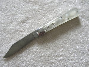 Rare Pearl Auto Schrade Cut Co Walden NY Knife