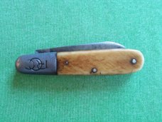 Robeson Suredge 2 blade Barlow Saw cut bone handles Robeson Suredge 2 blade Barlow Saw cut bone handles