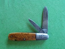 Robeson Suredge 2 blade Barlow Saw cut bone handles Robeson Suredge 2 blade Barlow Saw cut bone handles