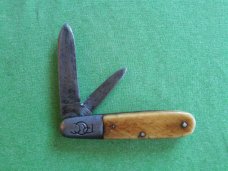 Robeson Suredge 2 blade Barlow Saw cut bone handles Robeson Suredge 2 blade Barlow Saw cut bone handles