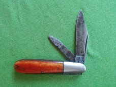 Robeson Suredge 2 blade Barlow Strawberry bone handles Robeson Suredge 2 blade Barlow Strawberry bone handles