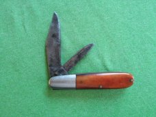 Robeson Suredge 2 blade Barlow Strawberry bone handles Robeson Suredge 2 blade Barlow Strawberry bone handles