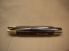 FIGHT'N ROOSTER - Frank Buster Long Pull Stockman Knife - Bone Handles - Circa 1984-1991 - Uncarried