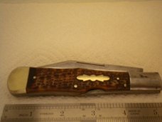Miller Bros Cutlery Co. - Long Pull Lock Back Folding Hunter - Bone Handles - Circa 1872-1926 Miller Bros Cutlery Co. - Long Pull Lock Back Folding Hunter - Bone Handles - Circa 1872-1926