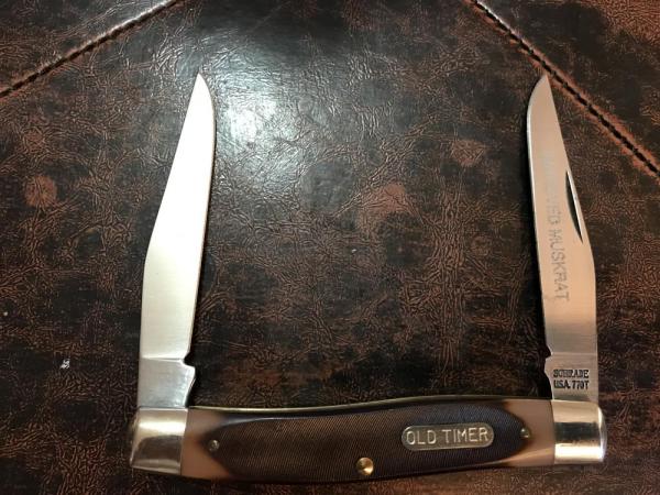 USA SCHRADE OLD TIMER 77OT IMPROVED MUSKRAT USA SCHRADE OLD TIMER 77OT IMPROVED MUSKRAT