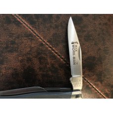 BUCK USA 303X stockman with gray handles BUCK WORK-MAN etch (made in 1990) BUCK USA 303X stockman with gray handles BUCK WORK-MAN etch (made in 1990)
