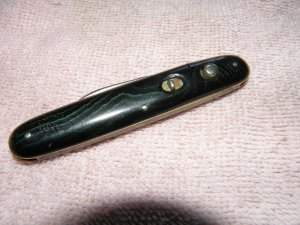 Automatic-Schrade Cut co Walden NY-Double Blade
