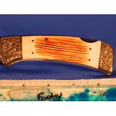 Vintage Parker IMAI K-539 Lockback Hunter/Hunting Knife with a Grizzly Bear Blade Etch: Serial #482 Vintage Parker IMAI K-539 Lockback Hunter/Hunting Knife with a Grizzly Bear Blade Etch: Serial #482