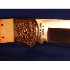 Vintage Parker IMAI K-539 Lockback Hunter/Hunting Knife with a Grizzly Bear Blade Etch: Serial #482 Vintage Parker IMAI K-539 Lockback Hunter/Hunting Knife with a Grizzly Bear Blade Etch: Serial #482