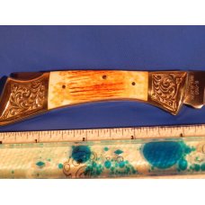 Vintage Parker IMAI K-266 Lockback Hunting Knife w/ a Seal Blade Etch - NOS - Serialized knife # 482 Vintage Parker IMAI K-266 Lockback Hunting Knife w/ a Seal Blade Etch - NOS - Serialized knife # 482