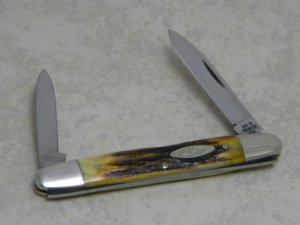 Case XX Stainless USA 10 Dot (1970) Stag 05263 Eisenhower Pen Knife