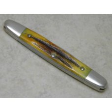 Case XX Stainless USA 10 Dot (1970) Stag 05263 Eisenhower Pen Knife Case XX Stainless USA 10 Dot (1970) Stag 05263 Eisenhower Pen Knife