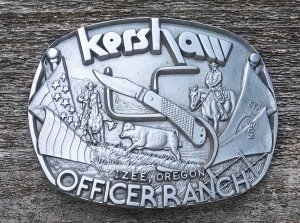 Kershaw Officer Ranch Commemorative Belt Buckle