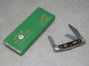 Boker Solingen Germany Tree Brand Classic Bone 7588B Stockman Knife in Box c.1970's