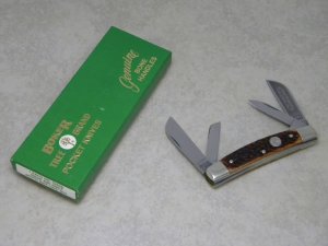 Boker Solingen Germany Tree Brand Classic Bone 5464B Congress Knife in Box c.1970's