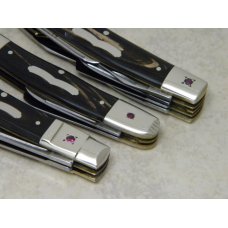 Fight'n Rooster Solingen Germany Buffalo Horn Ruby Encrusted Bolsters 3 Congress Knife Set 1 of 50 Fight'n Rooster Solingen Germany Buffalo Horn Ruby Encrusted Bolsters 3 Congress Knife Set 1 of 50