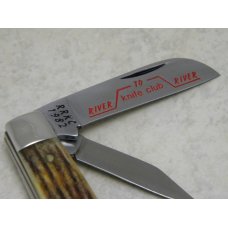 Colonel Coon Knives Col. Coon Tenn. USA Stag 1982 River to River Knife Club Congress Knife in Box Colonel Coon Knives Col. Coon Tenn. USA Stag 1982 River to River Knife Club Congress Knife in Box