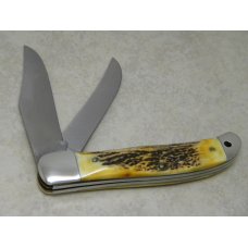 Colonel Coon Knives Tenn. USA Stag 1983 River to River Knife Club Folding Hunter Knife in Box Colonel Coon Knives Tenn. USA Stag 1983 River to River Knife Club Folding Hunter Knife in Box