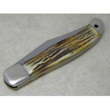 Colonel Coon Knives Tenn. USA Stag 1984 River to River Knife Club Folding Hunter Knife in Box Colonel Coon Knives Tenn. USA Stag 1984 River to River Knife Club Folding Hunter Knife in Box