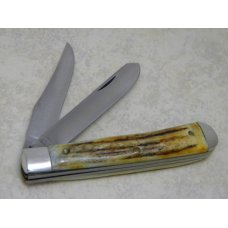 Colonel Coon Knives Tenn. USA Stag 1981-1985 River to River Knife Club Trapper Knife in Box Colonel Coon Knives Tenn. USA Stag 1981-1985 River to River Knife Club Trapper Knife in Box