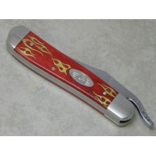 Case XX USA 2005 Flamed Red Bone 61953 L SS Orange County Choppers Russlock Knife in Tin Case XX USA 2005 Flamed Red Bone 61953 L SS Orange County Choppers Russlock Knife in Tin