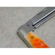 Case USA 2010 Orange Bone TB62117 SS Tony Bose Sway Back Gent Knife in Tin Case USA 2010 Orange Bone TB62117 SS Tony Bose Sway Back Gent Knife in Tin