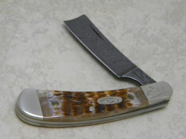 Case XX USA 1 Dot (1989) ROG611098 D Rogers Bone Damascus Razor Knife Case XX USA 1 Dot (1989) ROG611098 D Rogers Bone Damascus Razor Knife