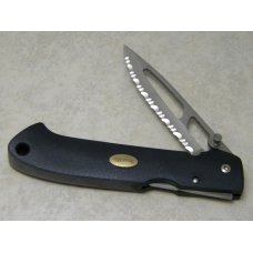 Beretta Japan Airlight K-AIR-2 Serrated Edge Black Lockback Knife in Box Beretta Japan Airlight K-AIR-2 Serrated Edge Black Lockback Knife in Box
