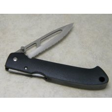 Beretta Japan Airlight K-AIR-2 Serrated Edge Black Lockback Knife in Box Beretta Japan Airlight K-AIR-2 Serrated Edge Black Lockback Knife in Box