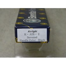 Beretta Japan Airlight K-AIR-2 Serrated Edge Black Lockback Knife in Box Beretta Japan Airlight K-AIR-2 Serrated Edge Black Lockback Knife in Box