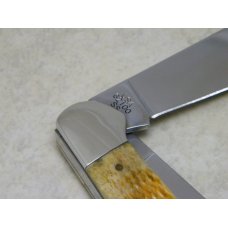 Case XX USA 2006 Antique Orange Bone 62100 SS Saddlehorn Knife in Box