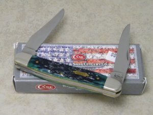 Case XX USA 2012 Hunter Green Bone SS Muskrat Knife in Box