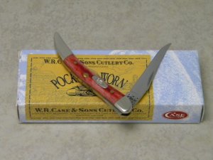 Case XX USA 2012 Pocket Worn Old Red Bone 610096 SS Tiny Toothpick Knife in Box