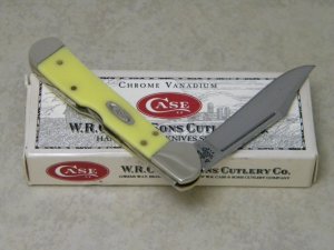 Case XX USA 2004 Yellow 31749L CV Mini Copperlock Knife in Box