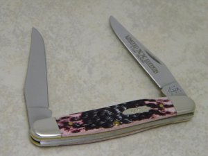 Case XX USA 2003 Purple Cabernet Bone Limited Edition Muskrat Knife 