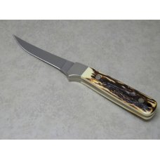 Schrade + USA 164UH Staglon Uncle Henry Badger Fixed Blade Sheath Knife in Box Schrade + USA 164UH Staglon Uncle Henry Badger Fixed Blade Sheath Knife in Box