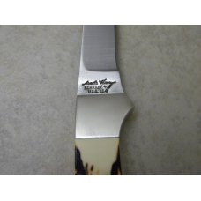 Schrade + USA 164UH Staglon Uncle Henry Badger Fixed Blade Sheath Knife in Box Schrade + USA 164UH Staglon Uncle Henry Badger Fixed Blade Sheath Knife in Box