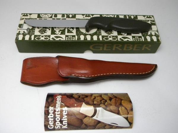 Gerber USA Shorty Armorhide c. 1970's 9 1/2 inch Fixed Blade Knife New in Box Gerber USA Shorty Armorhide c. 1970's 9 1/2 inch Fixed Blade Knife New in Box