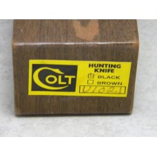 Colt Sheffield England Wood Model U1021 Fixed Blade Hunting Sheath Knife in Box c.1970's