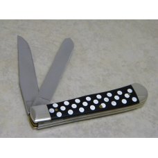 Case XX USA 2011 Slick Black with White Poka-Dots 2254 SS Trapper Knife Case XX USA 2011 Slick Black with White Poka-Dots 2254 SS Trapper Knife