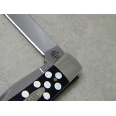 Case XX USA 2011 Slick Black with White Poka-Dots 2254 SS Trapper Knife Case XX USA 2011 Slick Black with White Poka-Dots 2254 SS Trapper Knife