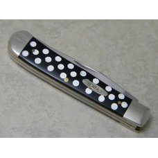 Case XX USA 2011 Slick Black with White Poka-Dots 2254 SS Trapper Knife Case XX USA 2011 Slick Black with White Poka-Dots 2254 SS Trapper Knife