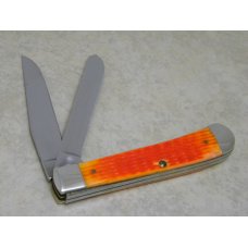Case XX USA 2008 Orange Bone 6254 SS Trapper Knife Case XX USA 2008 Orange Bone 6254 SS Trapper Knife