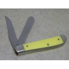 Case XX USA 2 Dot (1998) Yellow Composition 3207 CV Mini Trapper Knife Case XX USA 2 Dot (1998) Yellow Composition 3207 CV Mini Trapper Knife