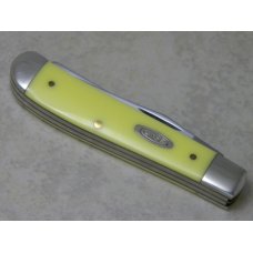 Case XX USA 2 Dot (1998) Yellow Composition 3207 CV Mini Trapper Knife Case XX USA 2 Dot (1998) Yellow Composition 3207 CV Mini Trapper Knife