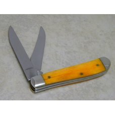 Case XX USA 2009 Smooth Orange Bone 6207W SS Wharncliffe Mini Trapper Knife Case XX USA 2009 Smooth Orange Bone 6207W SS Wharncliffe Mini Trapper Knife