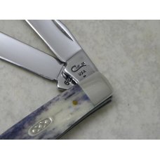 Case XX USA 2 Dot (1998) Purple Appaloosa Bone 6207 SS Mini Trapper Knife Case XX USA 2 Dot (1998) Purple Appaloosa Bone 6207 SS Mini Trapper Knife